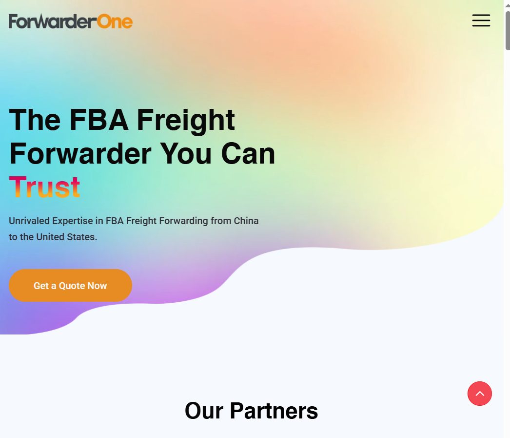 Forwarder One website design by Inwebtify